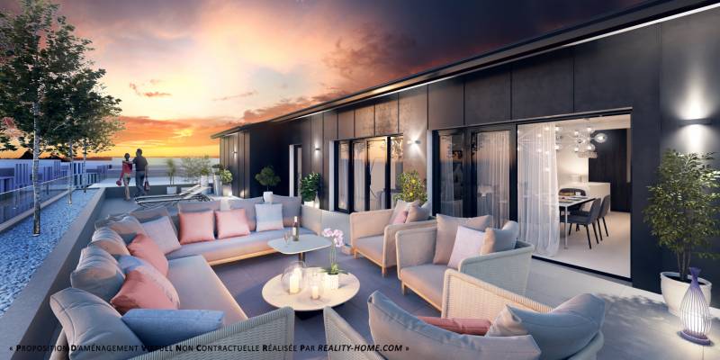 vente de bien immobilier aux Chartrons avec terrasse